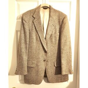 Kuppenheimer Mens Vintage Tweed Herringbone Wool Blazer Sports Jacket